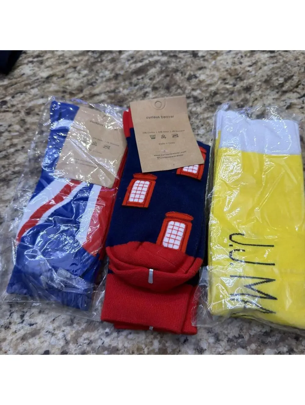Curious, beaver and Jjj Malibu brand new set of three socks